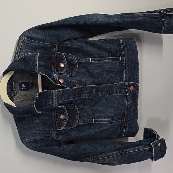GAP Jackets & Blazers - GAP Blue Denim Crop Jacket Women's Size Xs X-small Cropped